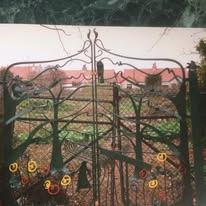 Archive photograph labelled 1990 new gate